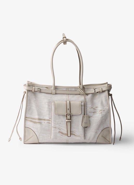 Prada Bonnie schoudertas met leren details