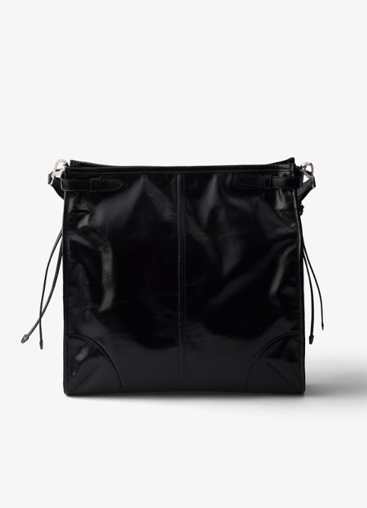 Prada Bonnie schoudertas van kalfsleer - achterkant zwart
