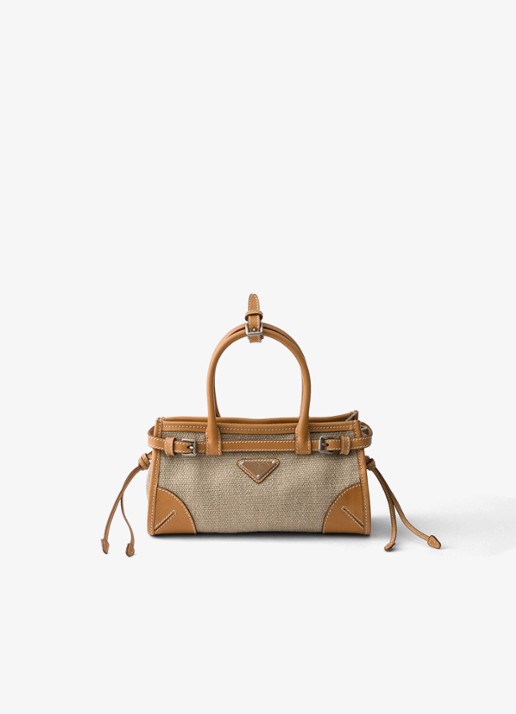 Prada Bonnie Small handtas met leren details