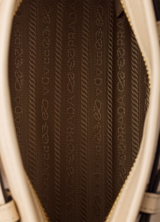 Prada Bonnie Small schoudertas van leer met afneembare schouderriem - detail 2 beige