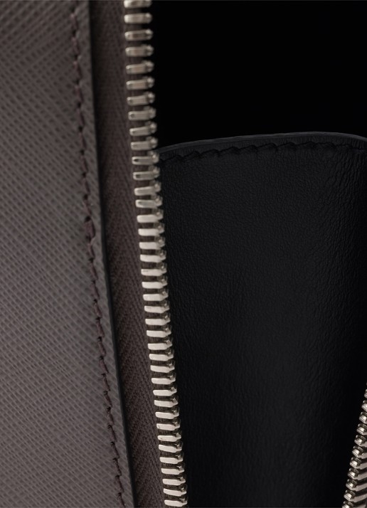 Prada Brique schoudertas van kalfsleer - detail 5 grijs