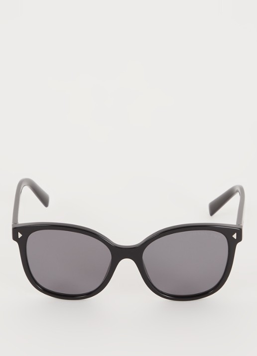 Prada Cat Eye zonnebril gepolariseerd PR22ZS - detail zwart