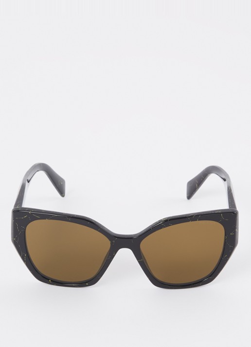 Prada Cat Eye zonnebril PR19ZS  - detail 3 zwart