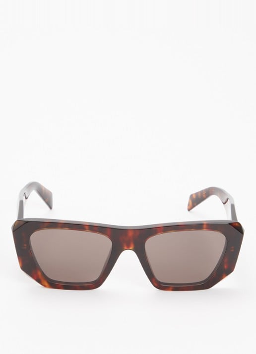 Prada Cat Eye zonnebril PRB18S - detail 2 donkerbruin