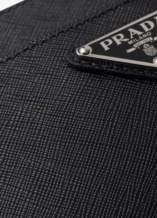 Prada Clutch van kalfsleer - detail 4 zwart
