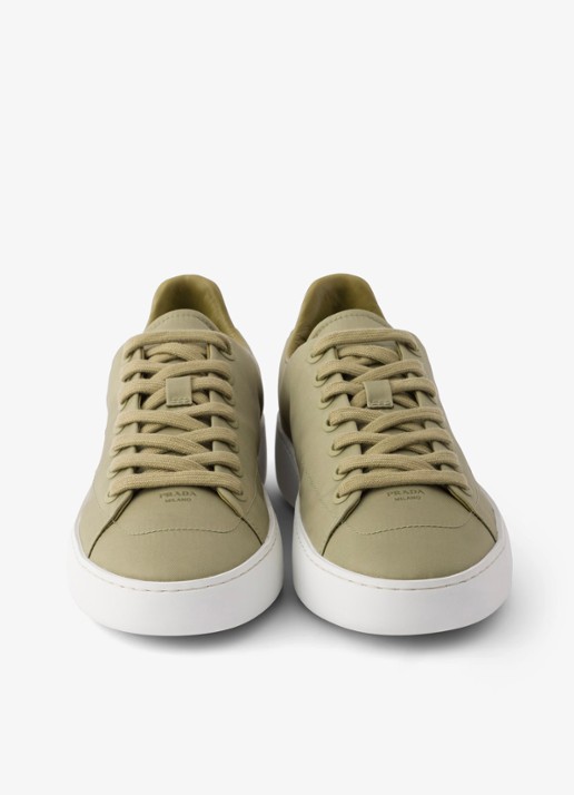 Prada Court Re-Nylon sneaker met logo - detail 2 groen
