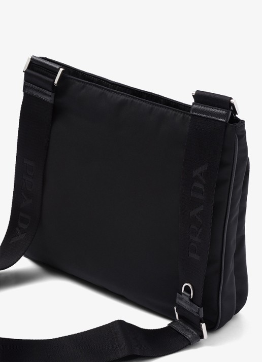 Prada Crossbodytas met leren details - detail petrol