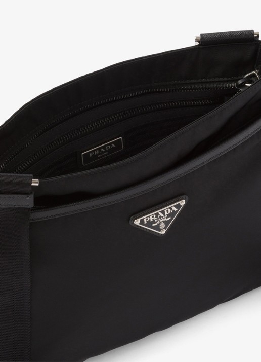 Prada Crossbodytas met leren details - detail 3 petrol