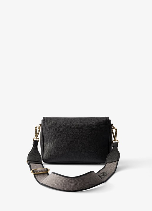 Prada Crossbodytas van kalfsleer - achterkant 6 diepzwart