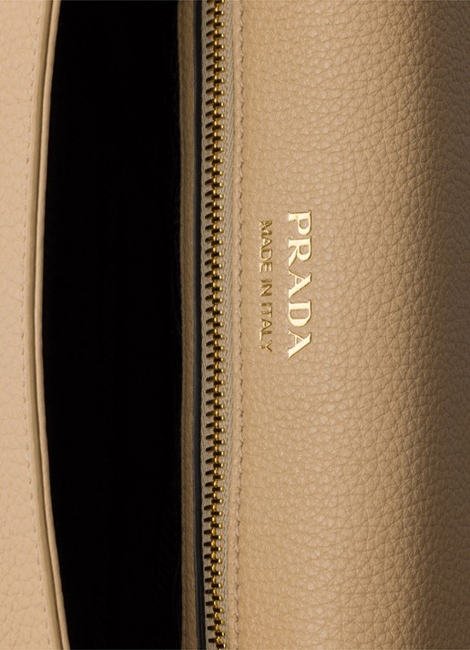 Prada Crossbodytas van kalfsleer - detail 6 beige