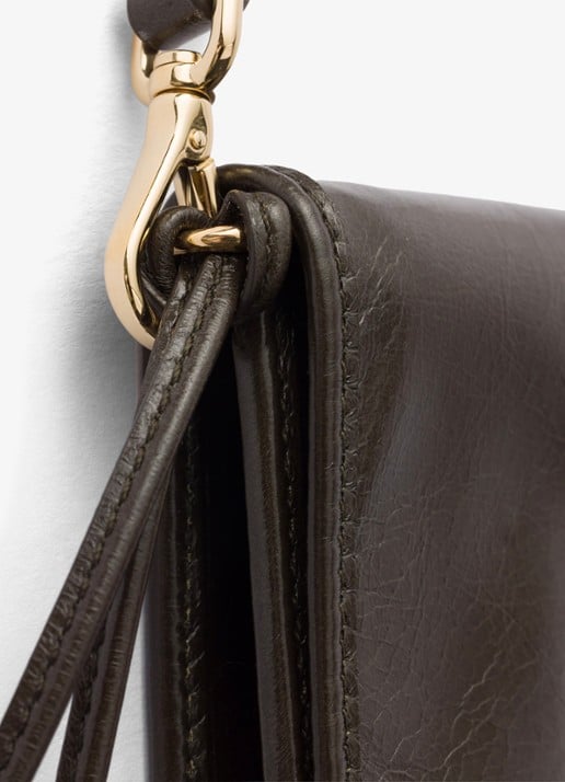 Prada Crossbodytas van kalfsleer - detail 5 donkergroen