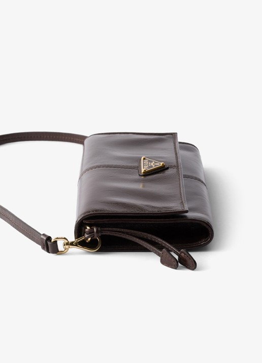 Prada Crossbodytas van kalfsleer - detail naturel