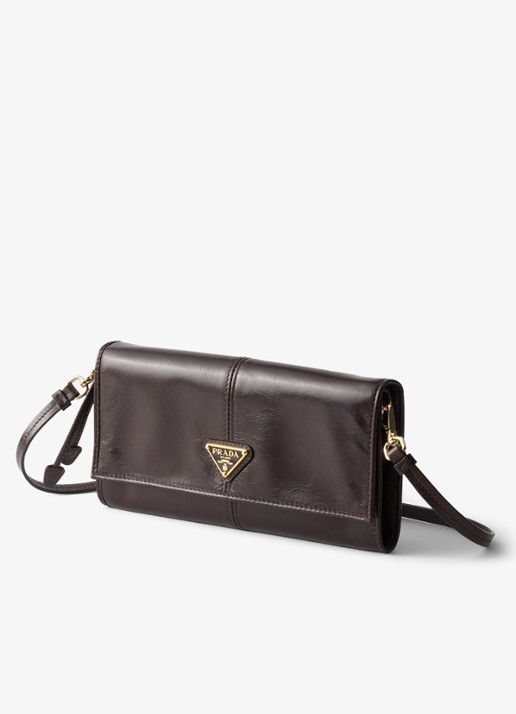 Prada Crossbodytas van kalfsleer - voorkant 5 naturel