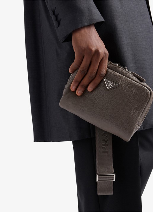 Prada Crossbodytas van leer - detail 7 taupe