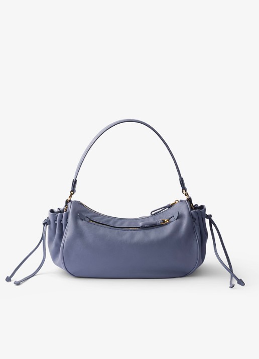 Prada Desiree Small schoudertas van kalfsleer - achterkant 7 blauw