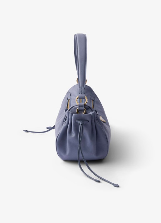 Prada Desiree Small schoudertas van kalfsleer - detail blauw