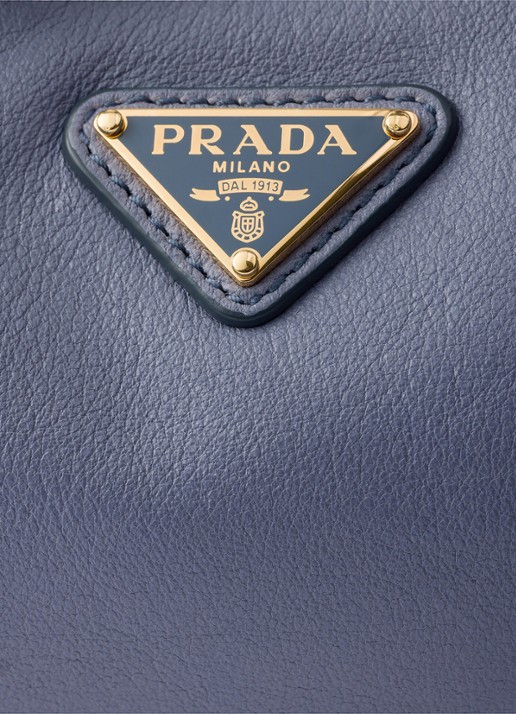 Prada Desiree Small schoudertas van kalfsleer - detail 2 blauw