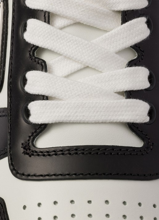 Prada Downtown sneaker van leer - detail 6 zwart