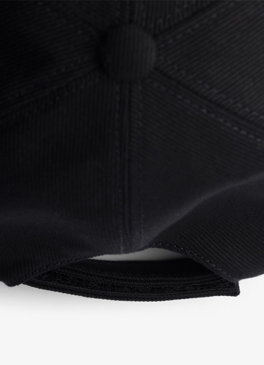 Prada Drill baseball pet met logo - detail 2 zwart