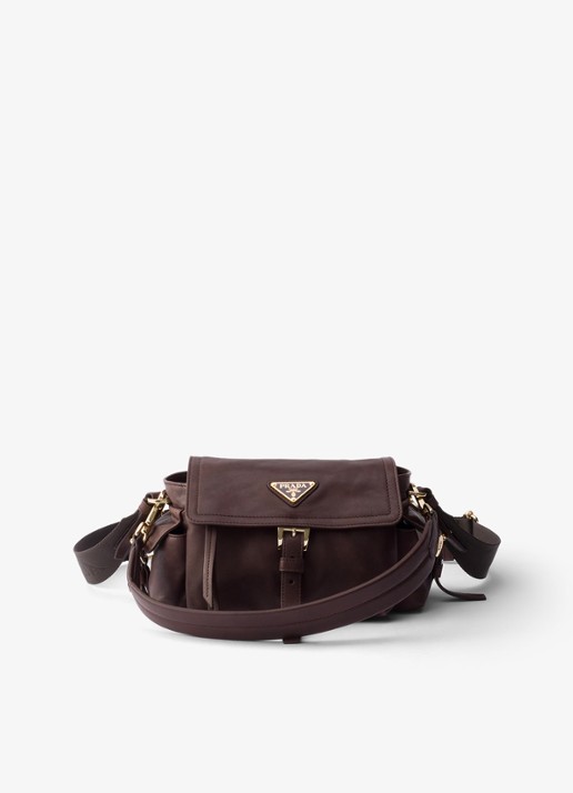 Prada Explore Mini schoudertas van lamsleer