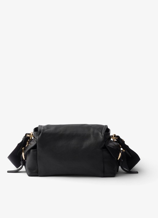 Prada Explore Mini schoudertas van lamsleer - achterkant 6 zwart
