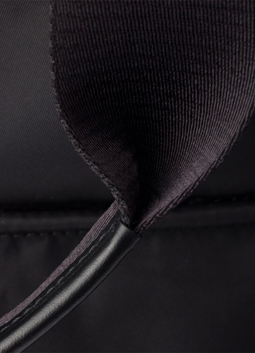 Prada Explore Re-Nylon schoudertas met leren details - detail 4 zwart