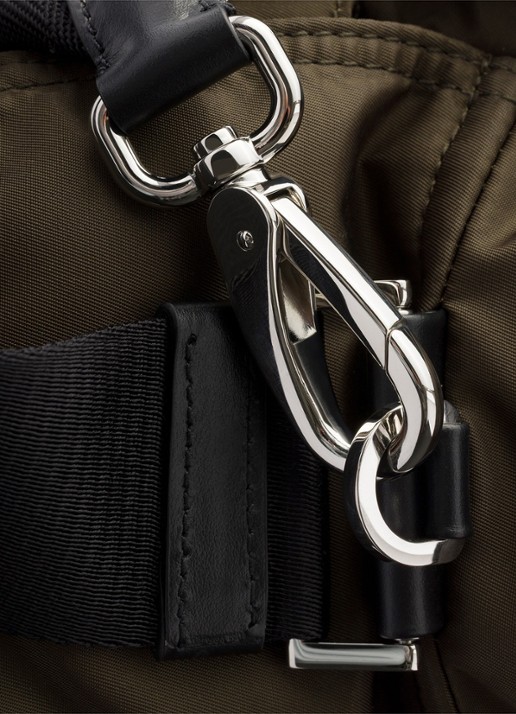 Prada Explore Re-Nylon schoudertas met leren details - detail 5 donkergroen