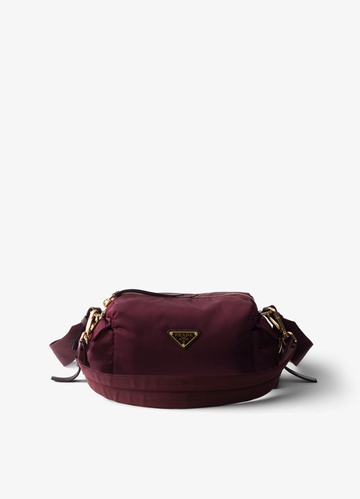 Prada Explore Re-Nylon Small schoudertas met leren details