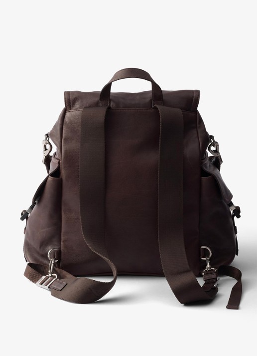 Prada Explore rugzak van leer - achterkant 4 bruin