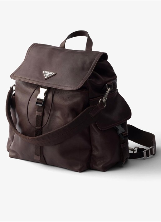 Prada Explore rugzak van leer - voorkant 6 bruin