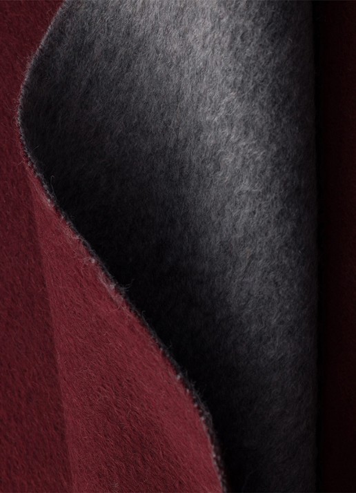 Prada Fijngebreide sjaal van kasjmier 180 x 28 cm - detail 2 burgundy
