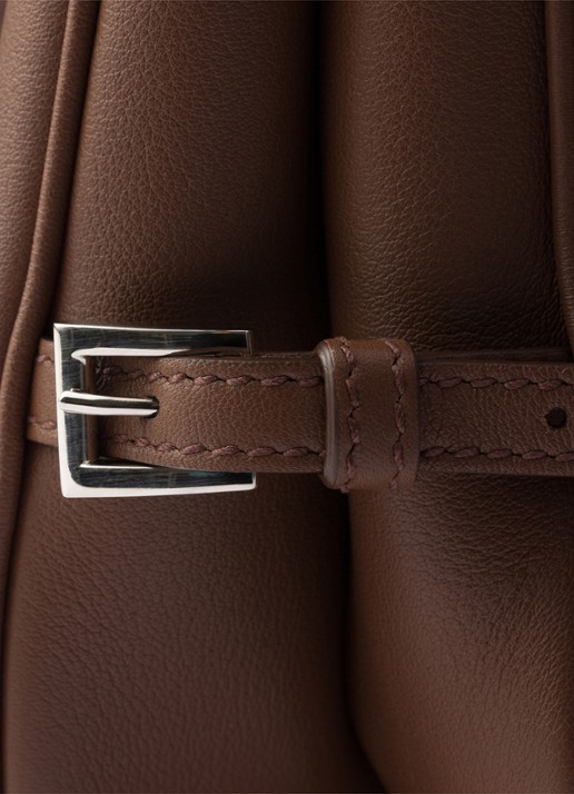 Prada Fold Large schoudertas van kalfsleer - detail 5 bruin