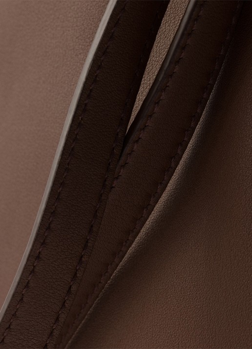 Prada Fold Large schoudertas van kalfsleer - detail 6 bruin