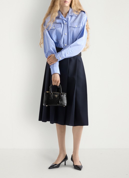 Prada Galleria handtas van lakleer - voorkant 7 zwart