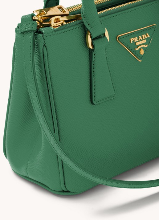 Prada Galleria handtas van leer - detail 6 groen