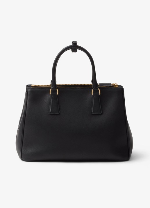 Prada Galleria Large handtas van kalfsleer - achterkant 4 zwart