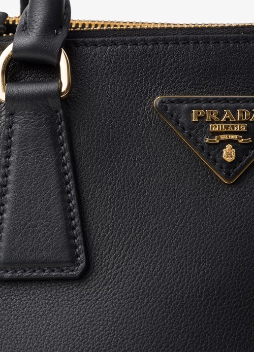 Prada Galleria Large handtas van kalfsleer - detail 3 zwart