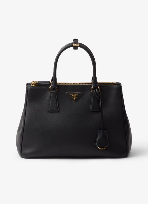 Prada Galleria Large handtas van kalfsleer - voorkant 5 zwart
