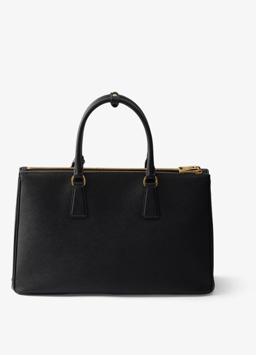 Prada Galleria Large handtas van kalfsleer - achterkant 6 zwart