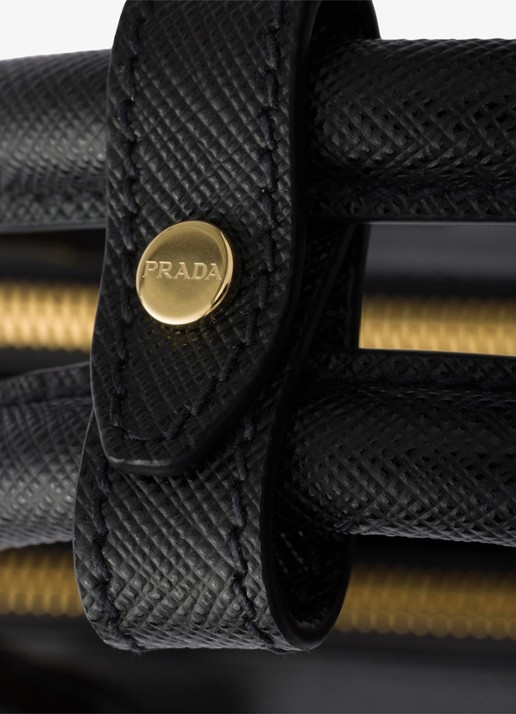 Prada Galleria Large handtas van kalfsleer - detail 5 zwart