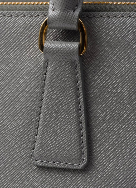 Prada Galleria Large handtas van leer - detail 7 grijs