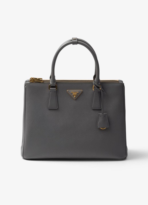 Prada Galleria Large handtas van leer - voorkant 2 grijs