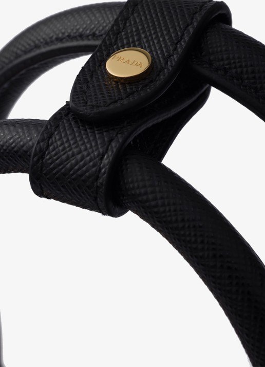 Prada Galleria Small handtas van kalfsleer - detail 4 zwart