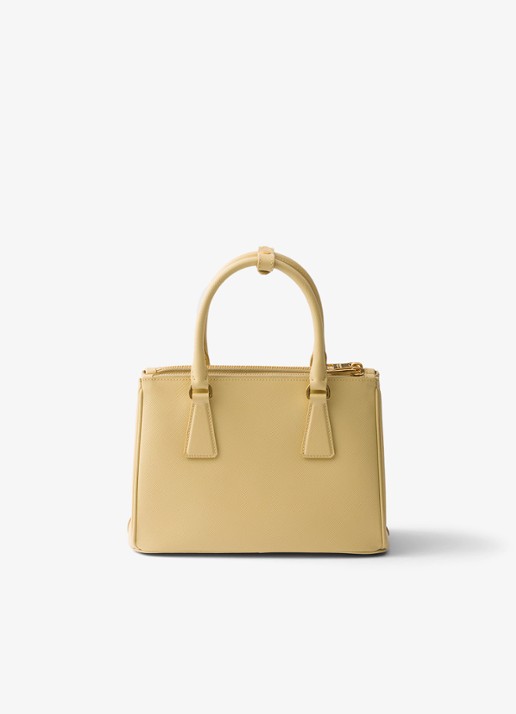 Prada Galleria Small handtas van kalfsleer - achterkant 7 geel