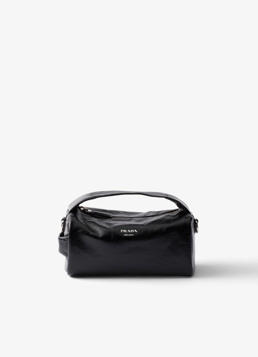 Prada Handtas van kalfsleer - voorkant 10 zwart
