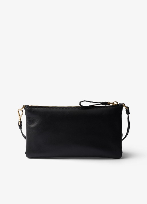 Prada Handtas van lamsleer - achterkant 4 zwart