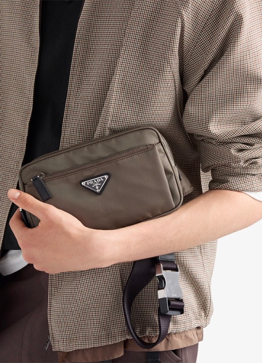 Prada Heuptas met leren details - detail 4 grijs