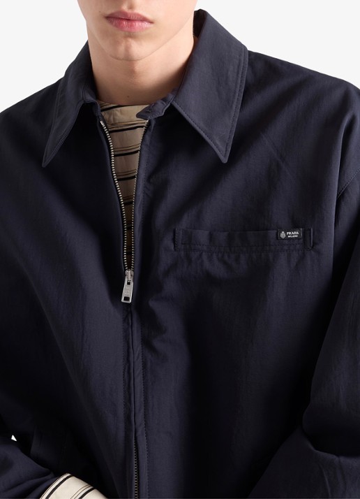 Prada Jack met logo en borstzak - detail 3 donkerblauw