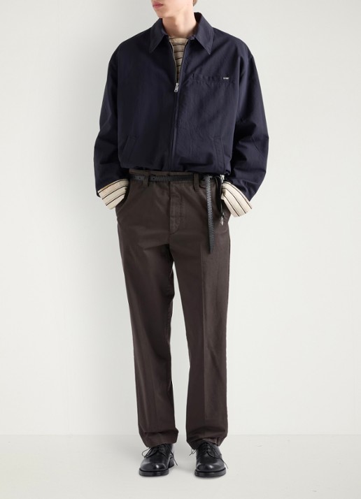 Prada Jack met logo en borstzak - voorkant 5 donkerblauw