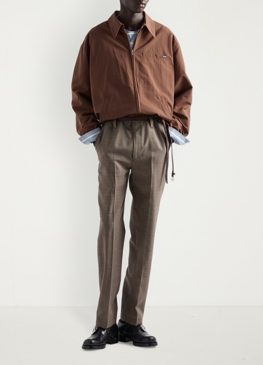 Prada Jack met logo en borstzak - voorkant 5 bruin